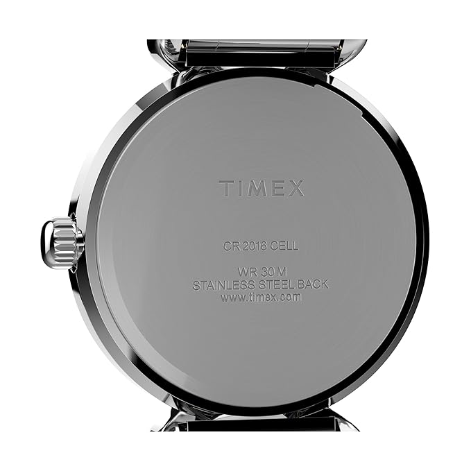 Timex Men 25 mm Quartz Analog Silver Dial Leather Strap Watch T21854