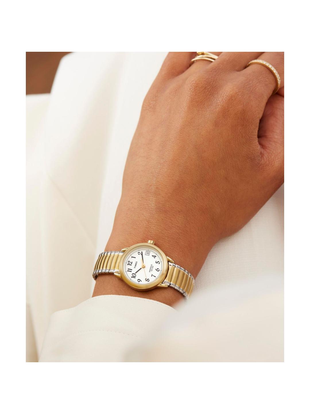 Timex Easy Reader 25 mm White Dial Women Analog Watch T2H381