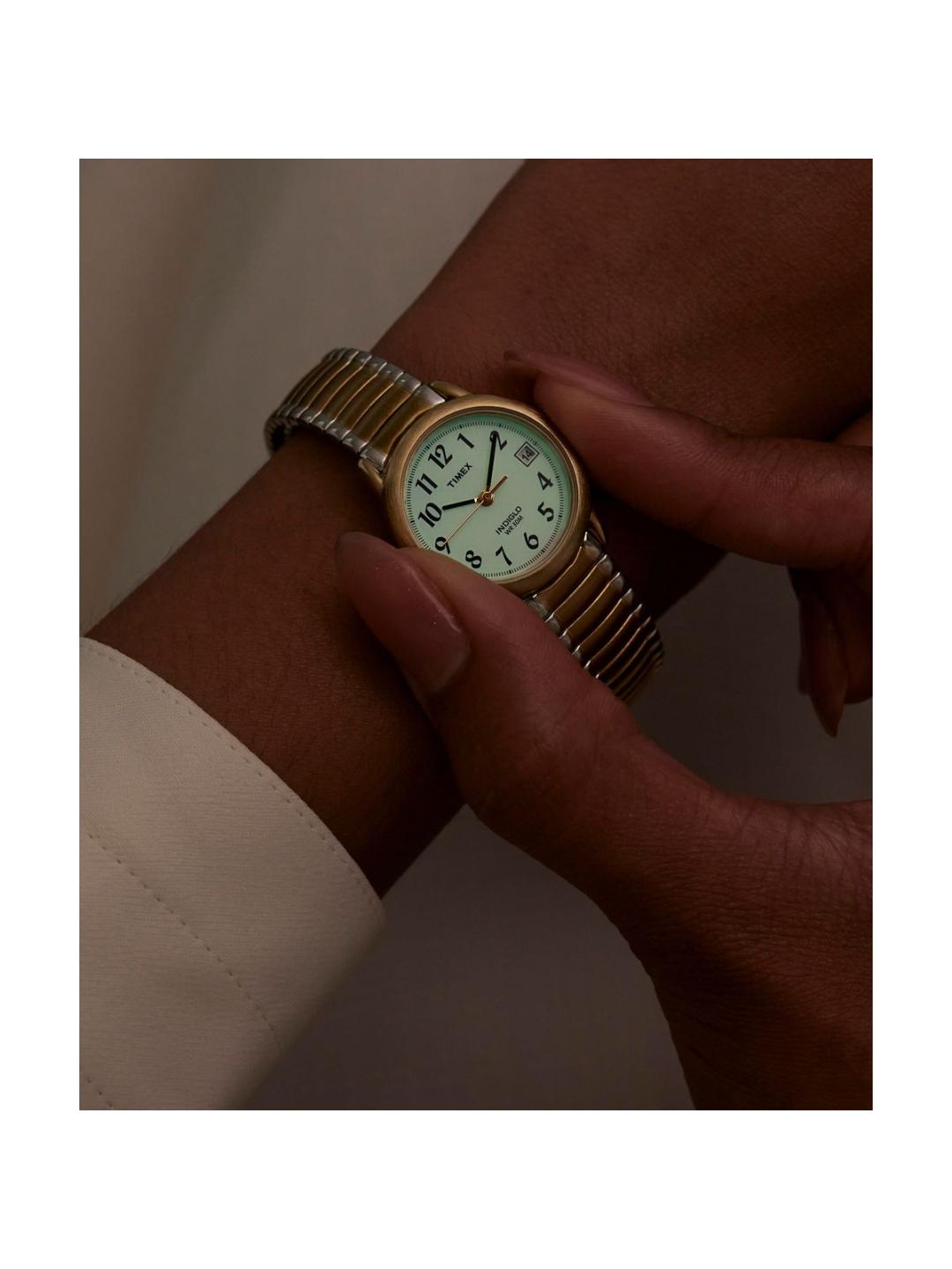 Timex Easy Reader 25 mm White Dial Women Analog Watch T2H381