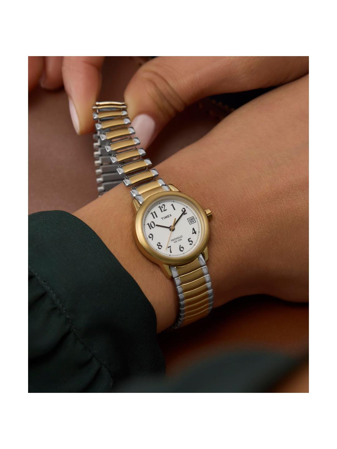 Timex Easy Reader 25 mm White Dial Women Analog Watch T2H491