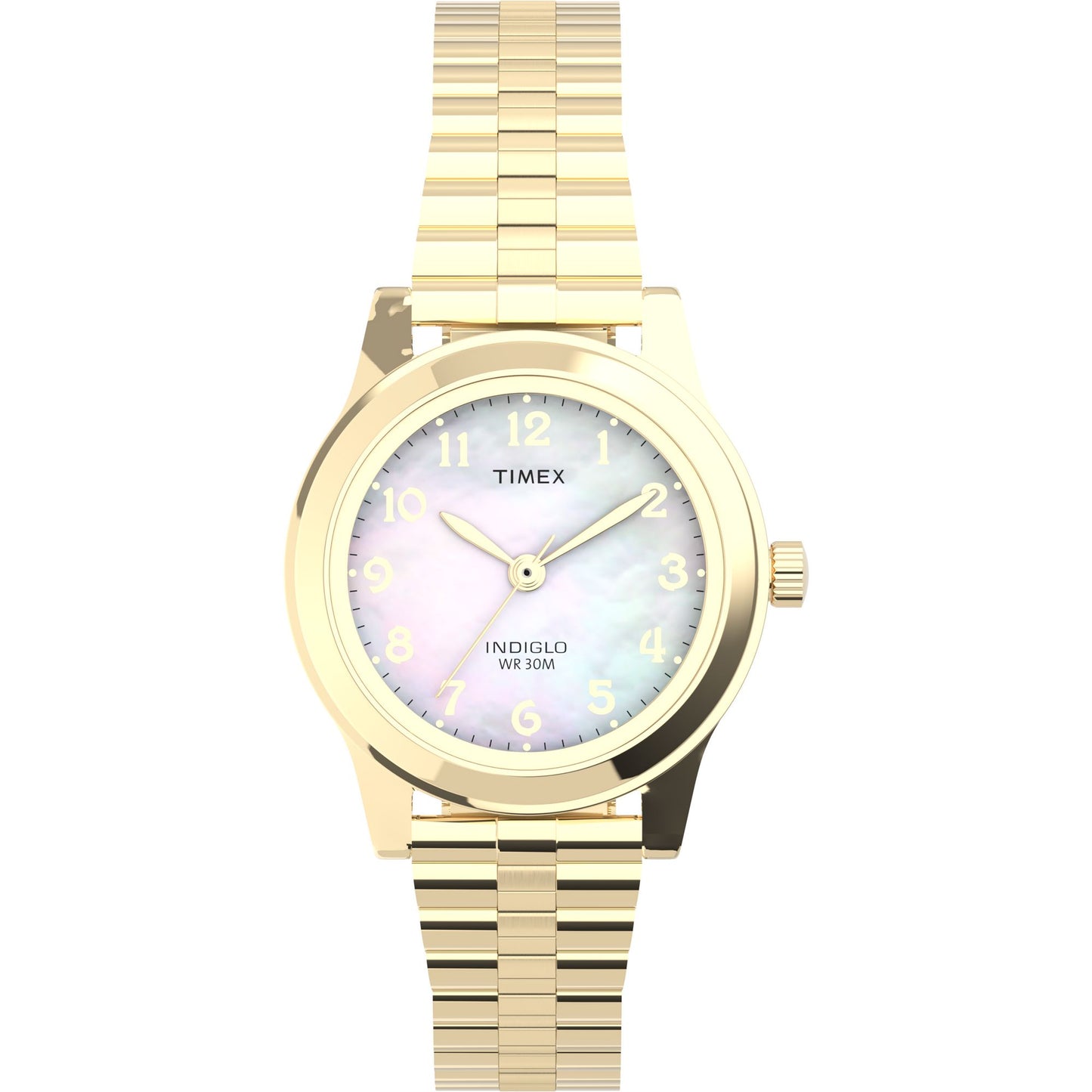 Timex Main Street 25 mm Mother of Pearl Dial Women Watch- T2M827