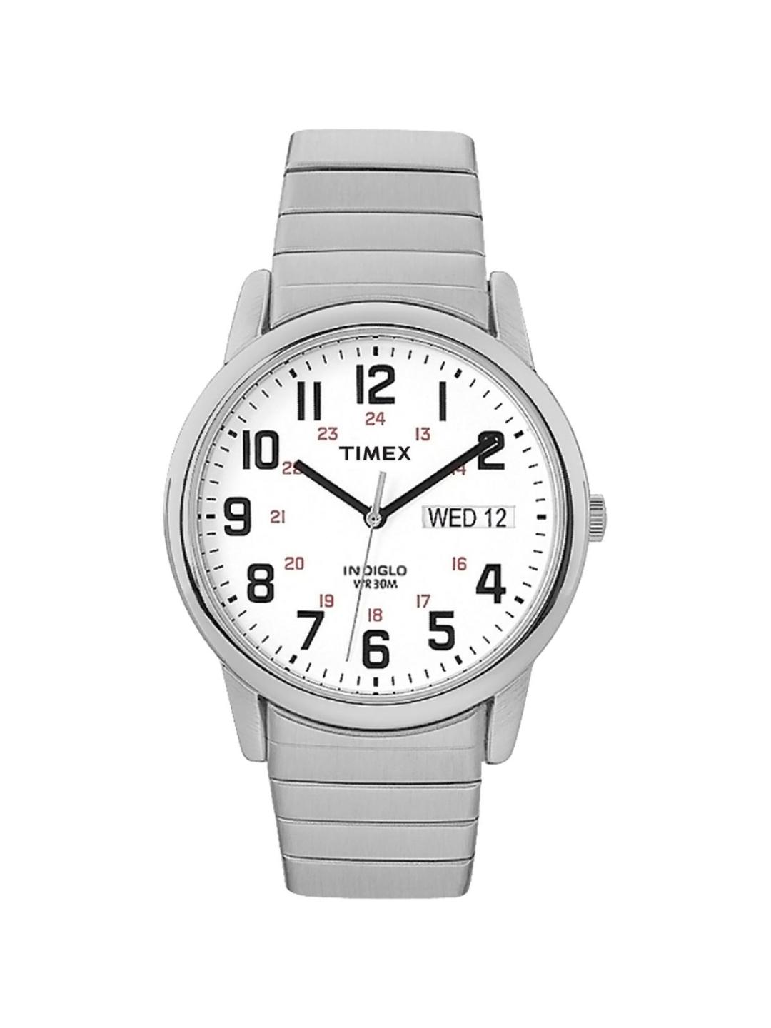 Timex Easy Reader 35 mm White Dial Men Analog Watch T2N091