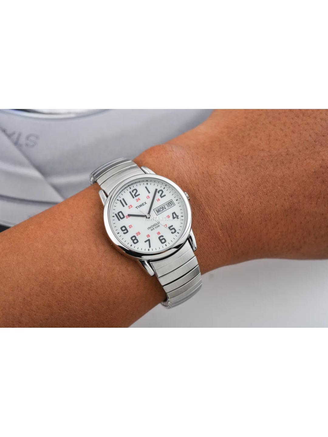 Timex Easy Reader 35 mm White Dial Men Analog Watch T2N091
