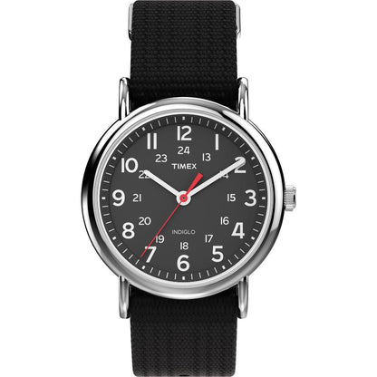 Timex Weekender 38 mm Black Dial Unisex Analog Watch- T2N647