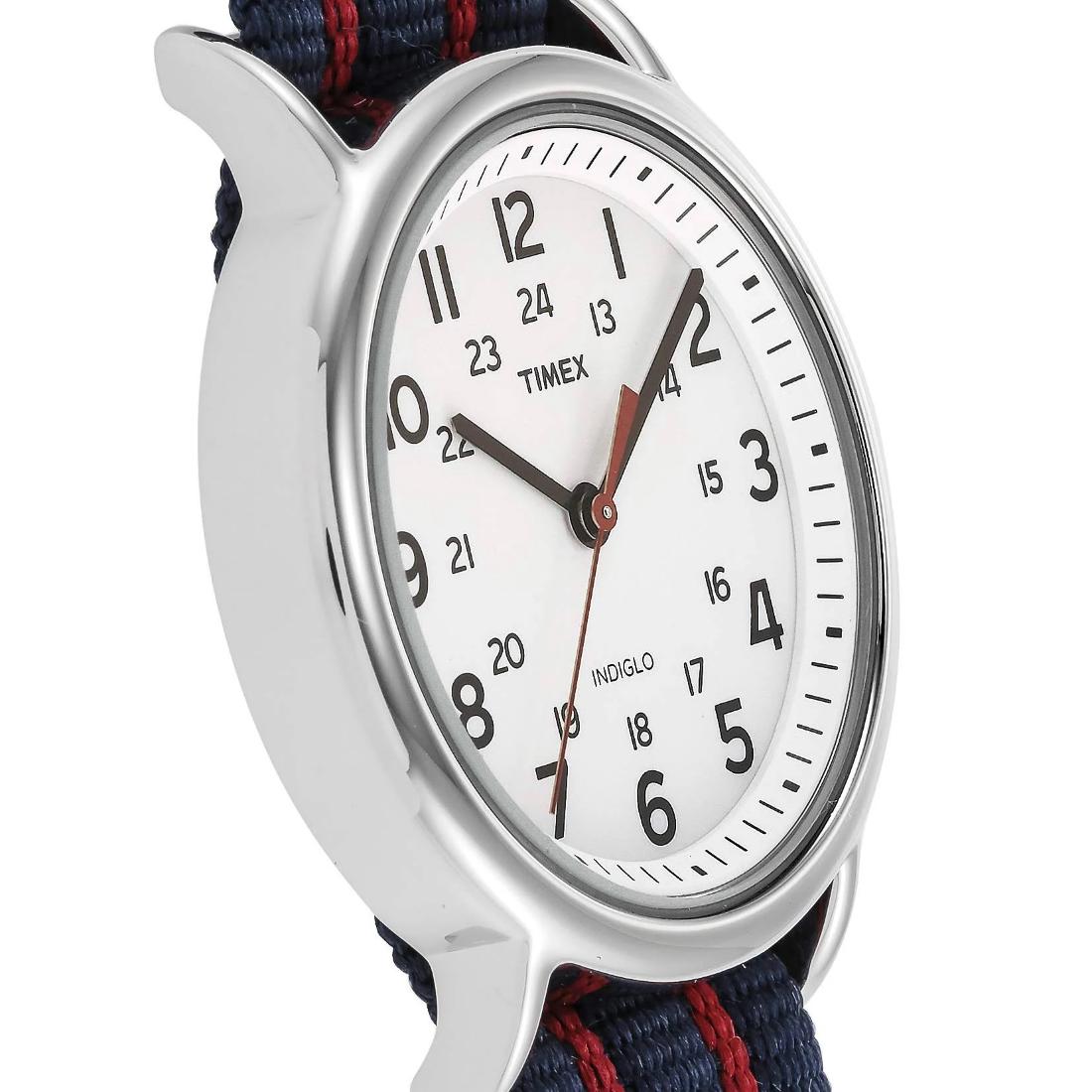 Timex Weekender 38 mm White Dial Unisex Analog Watch- T2N747
