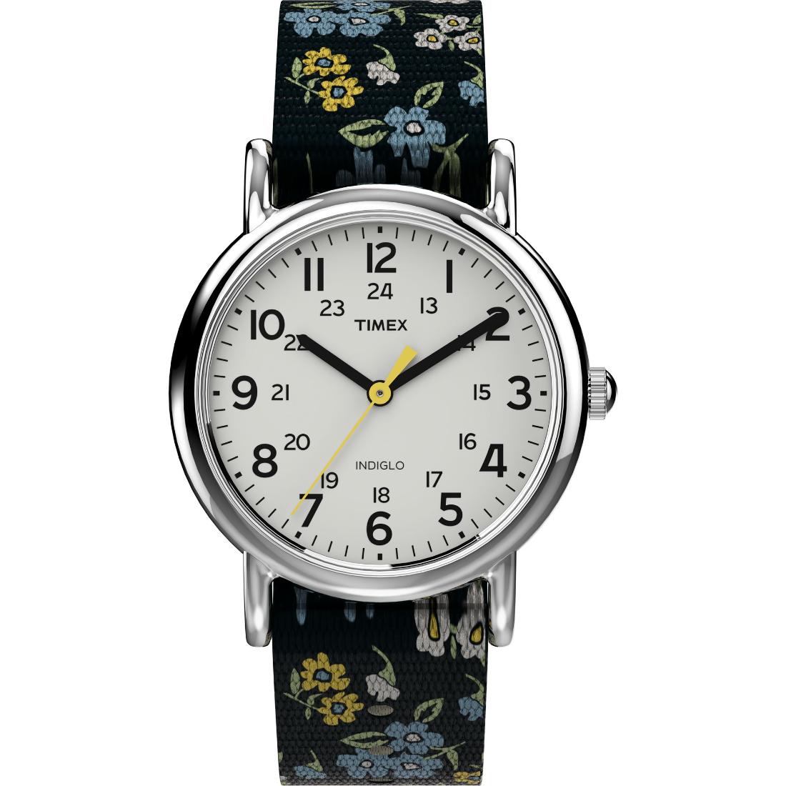 Timex Women 31 mm Size White Dial Analog Watch T2P370