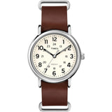 Timex Men 40 mm Size Cream Dial Analog Watch T2P495