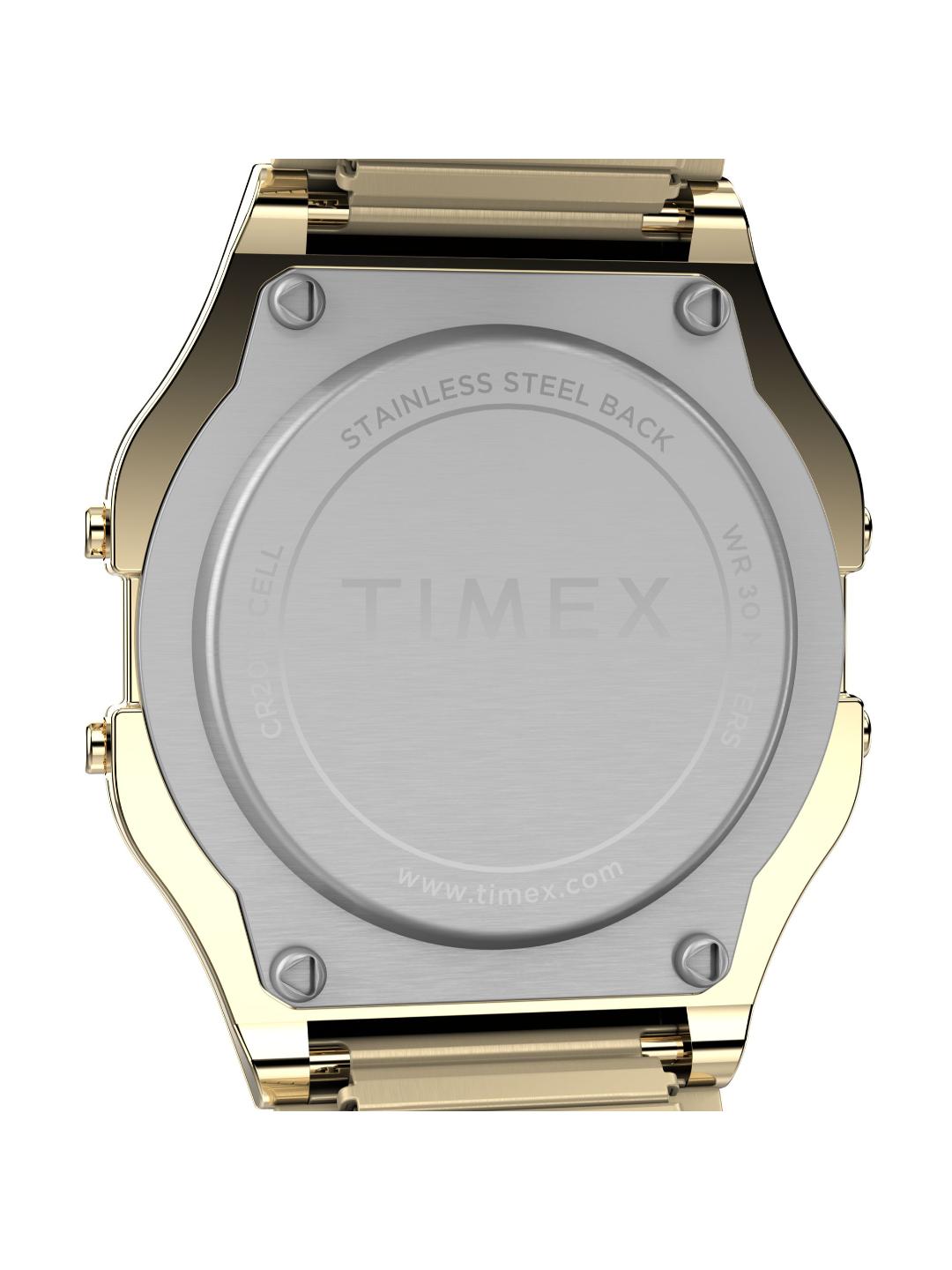 Timex Main Street 34 mm Gold Dial Men Digital Watch T78677