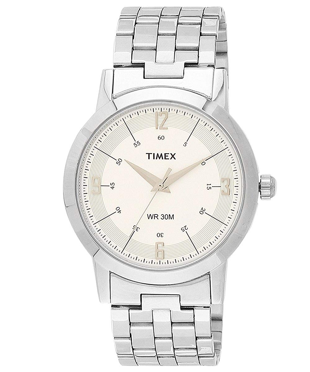 Timex 39 mm Silver Dial Men Analog Watch TI000T10500