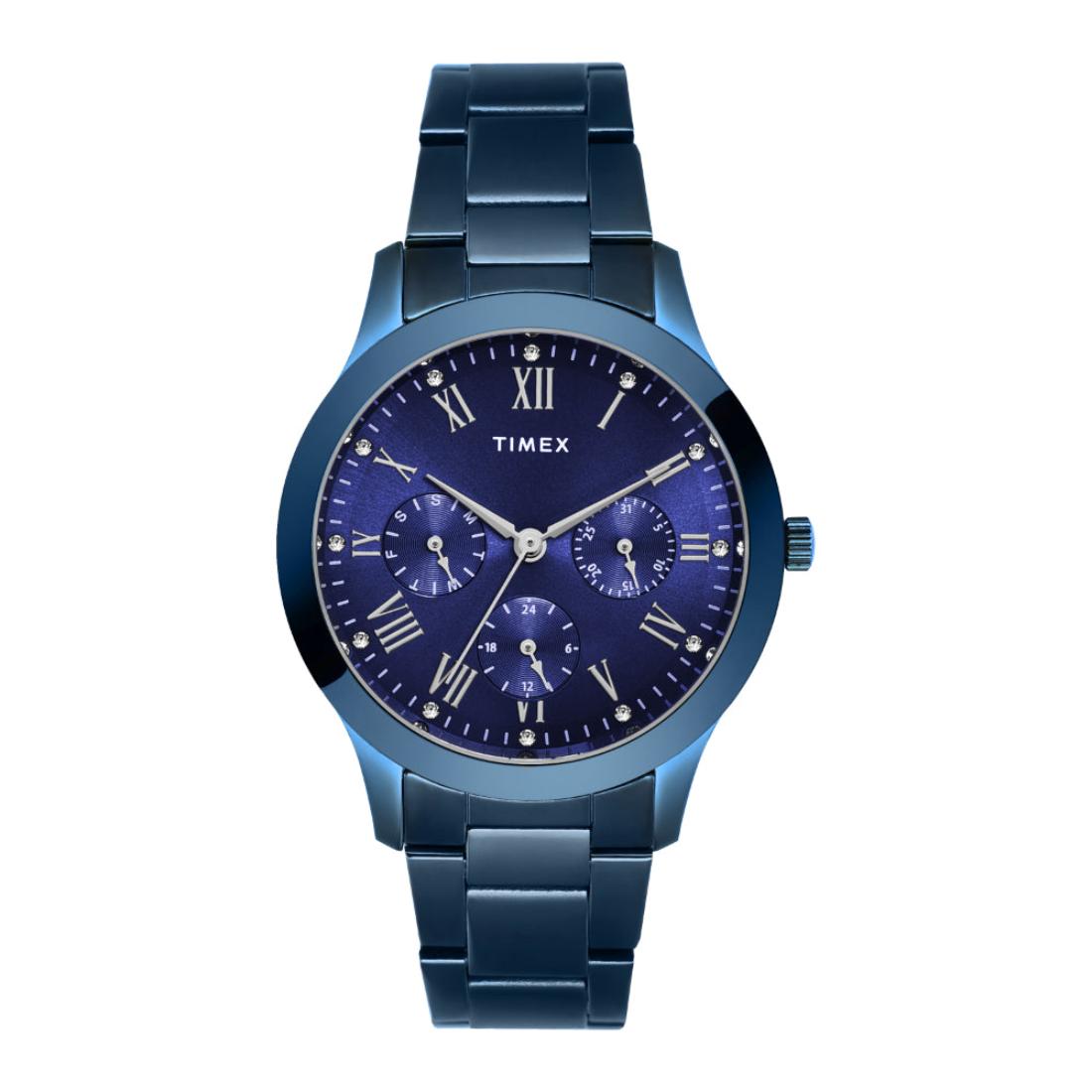 Timex Women Blue 36.5 mm Dial Analog Watch TW000Q819