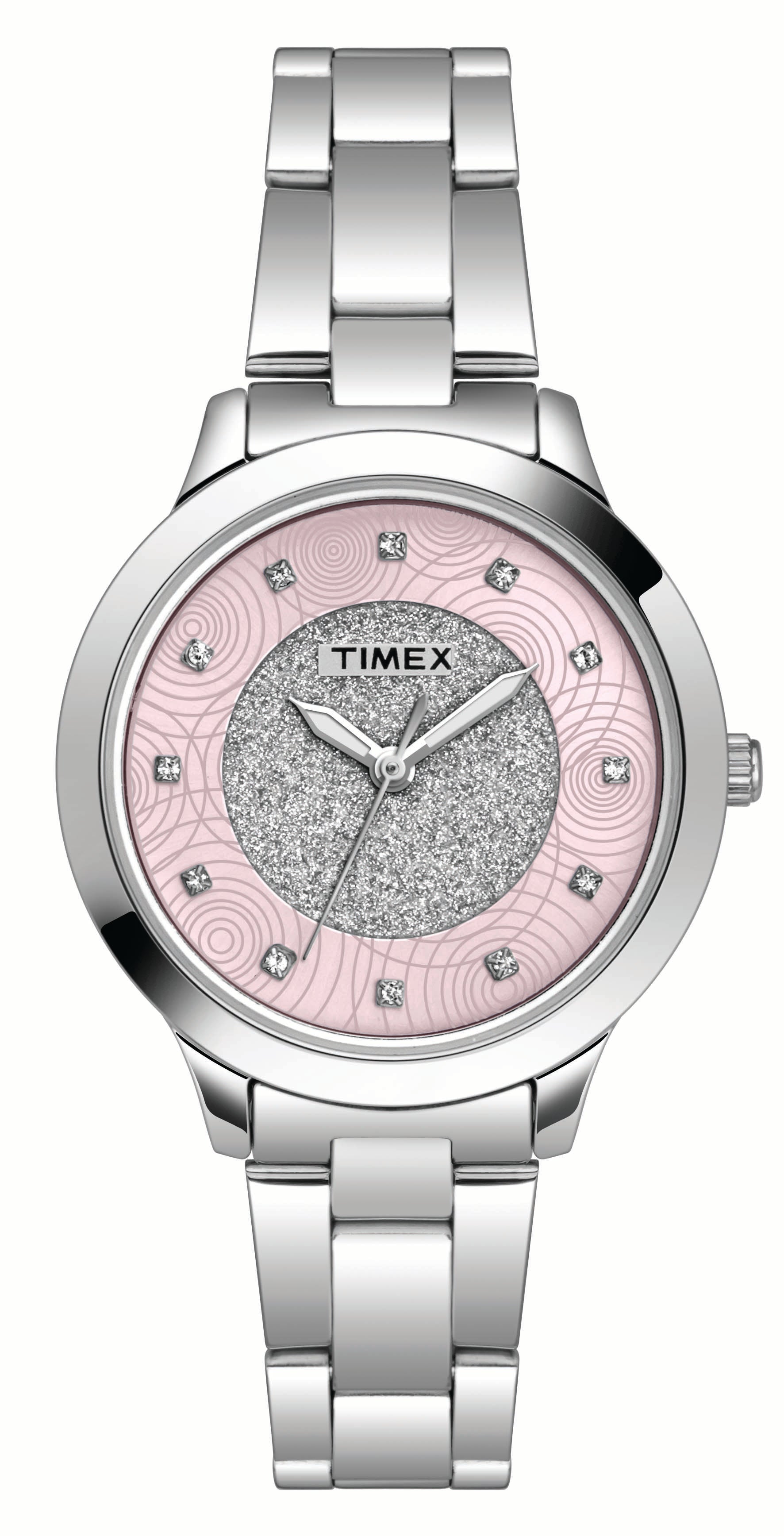 Timex 32 mm Pink Dial Women Analog Watch TW000T613