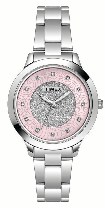 Timex Pink Dial Women Analog Watch - TW000T613