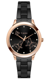 Timex 32 mm Black Dial Women Analog Watch TW000T630