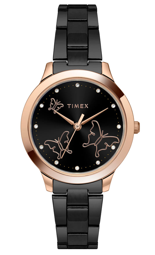 Timex Black Dial Women Analog Watch - TW000T630