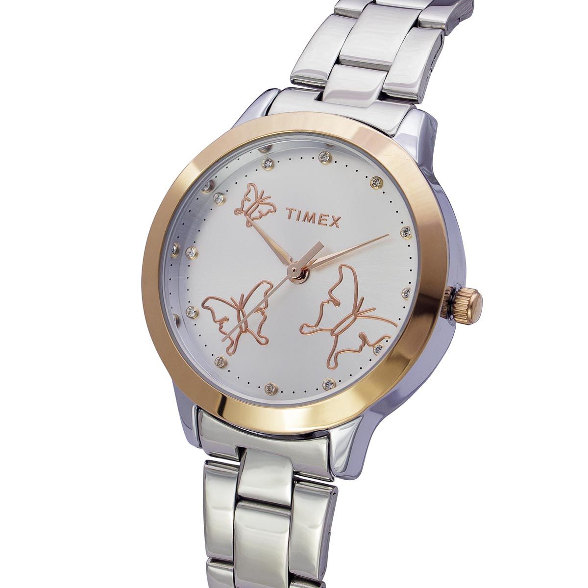 Timex 32 mm Analog Silver Dial Women Watch TW000T634