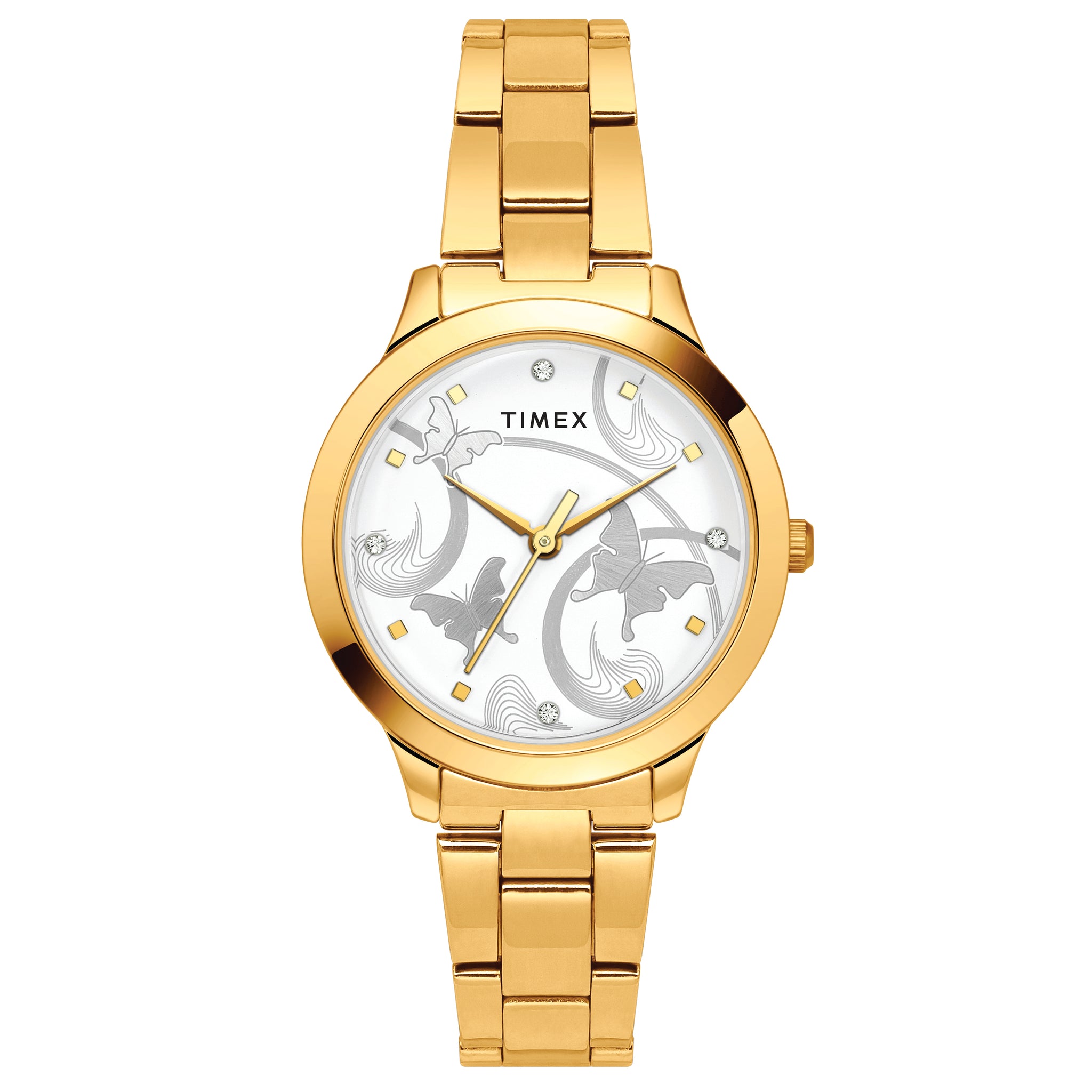 Timex Silver Dial Women Analog Watch - TW000T635