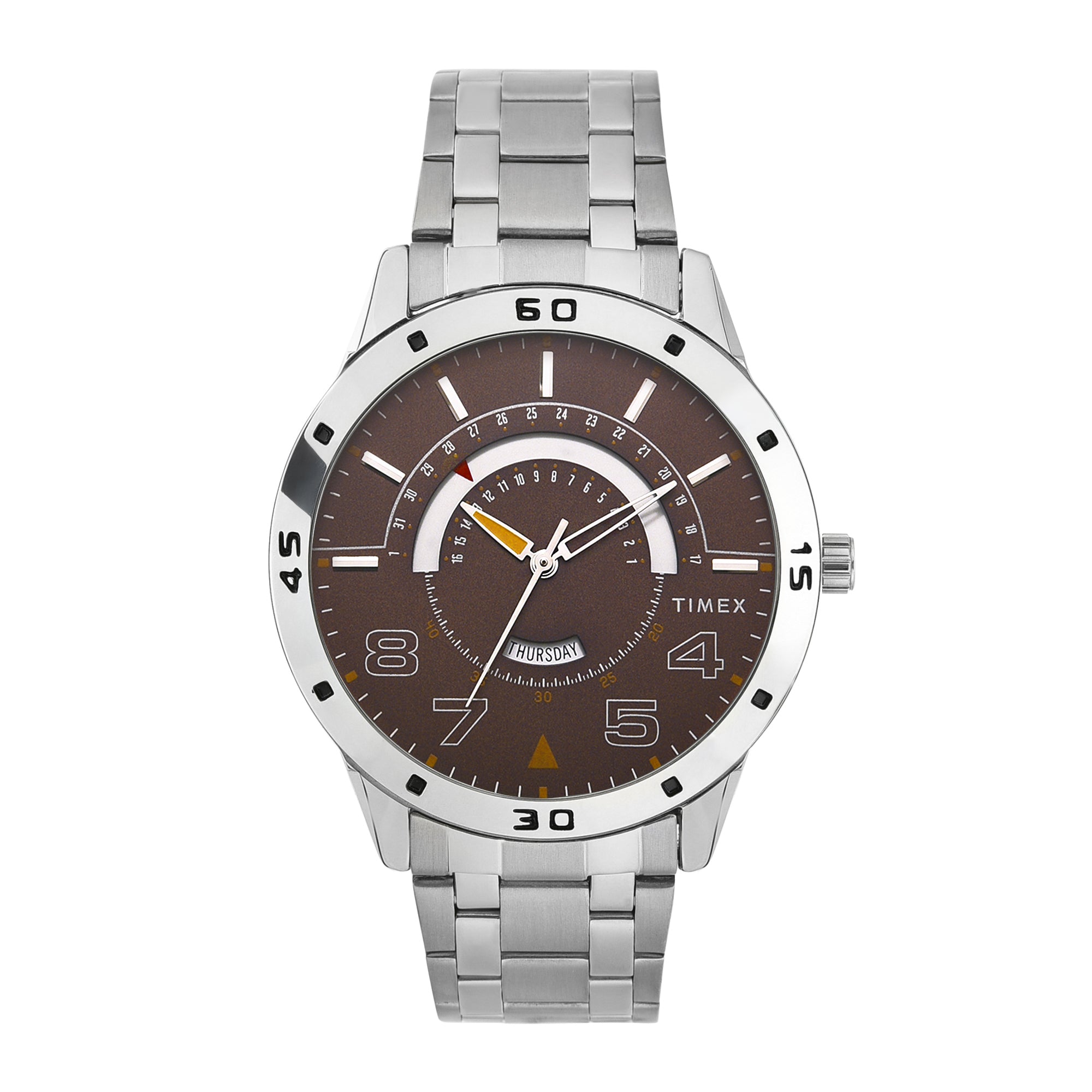 Timex 30 mm Analog Brown Dial Men Watch TW000U906