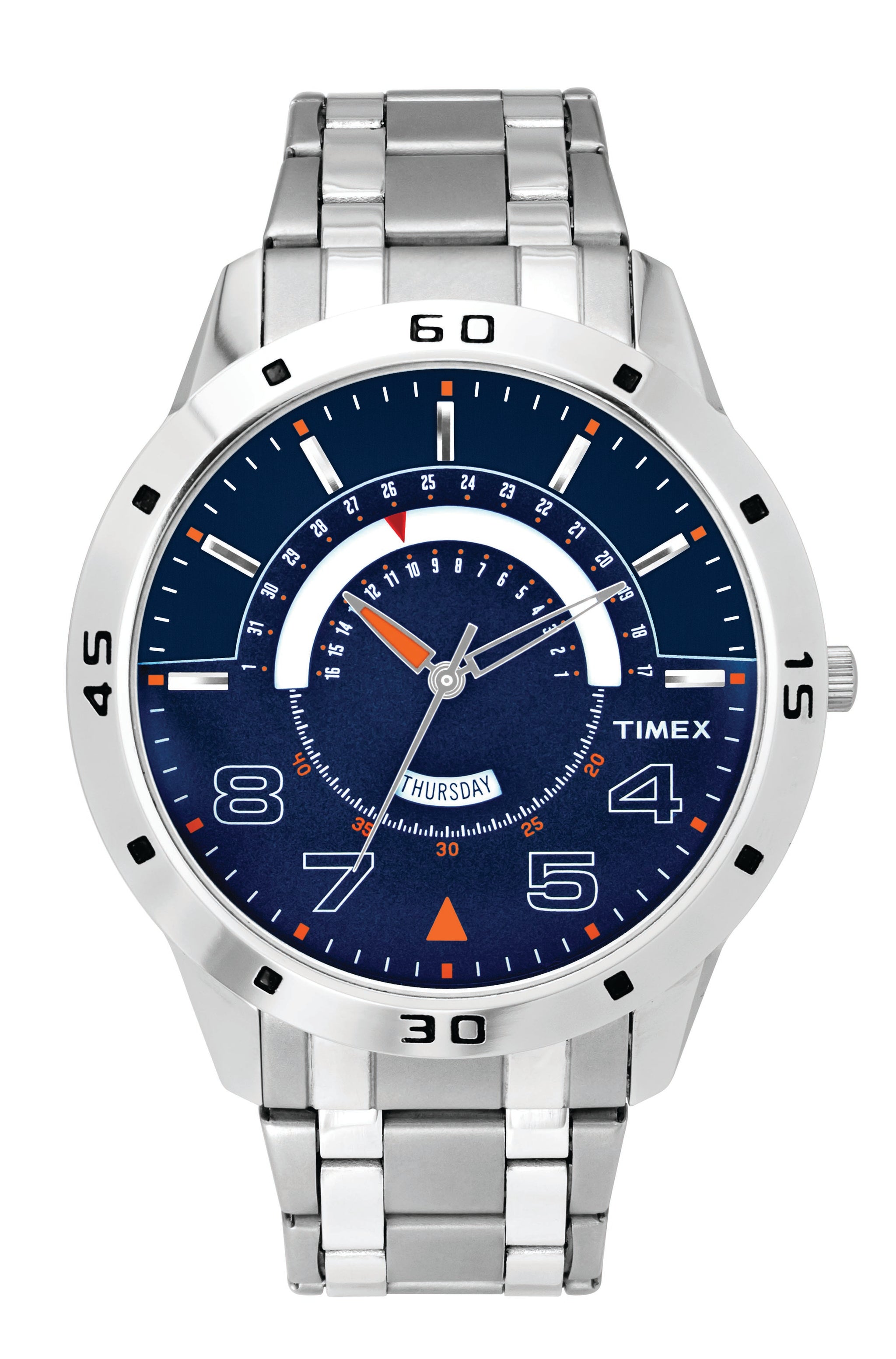 Timex 40 mm Analog Blue Dial Men Watch TW000U907