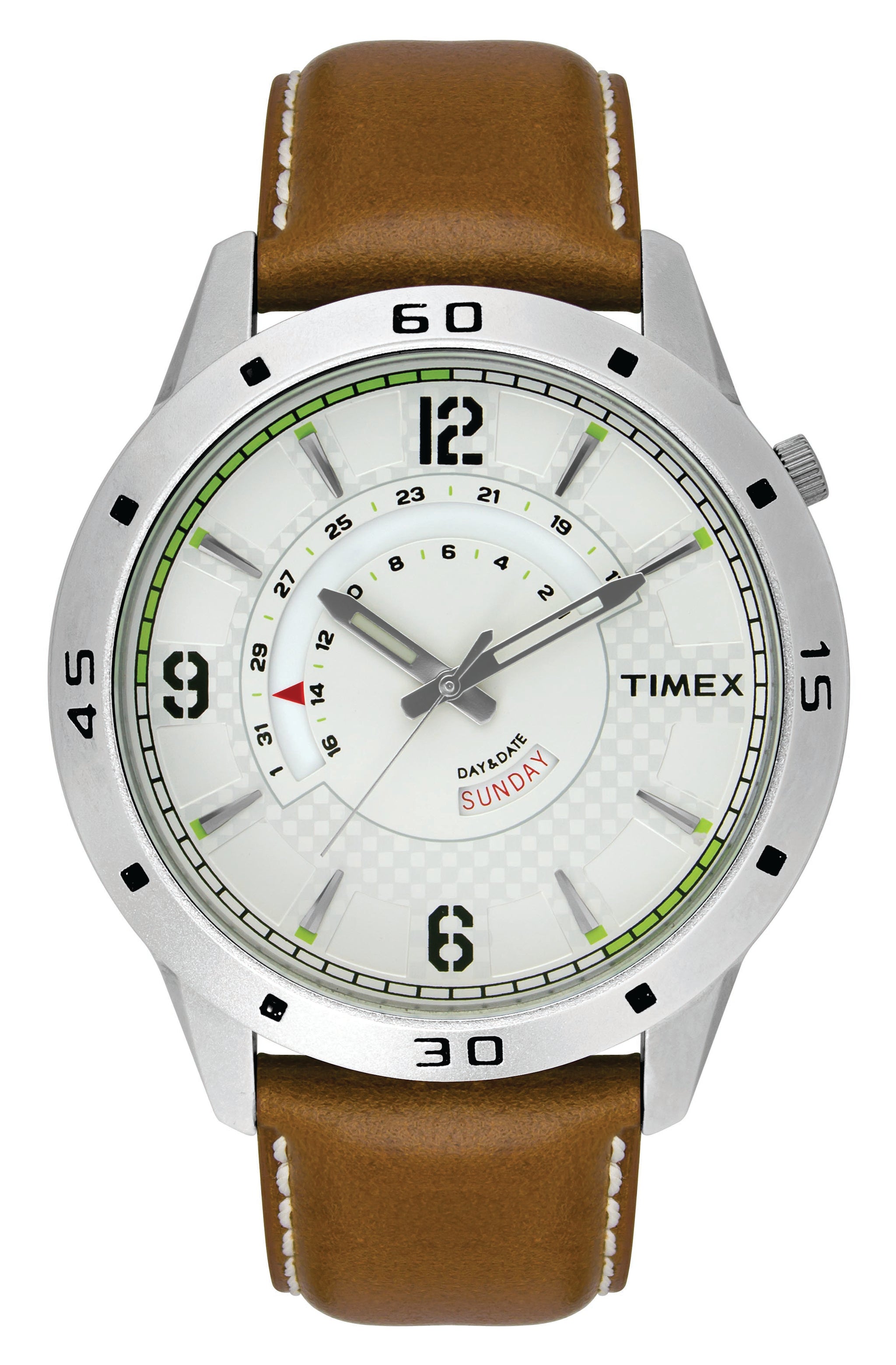 Timex 45 mm Silver Dial Men Analog Watch TW000U908
