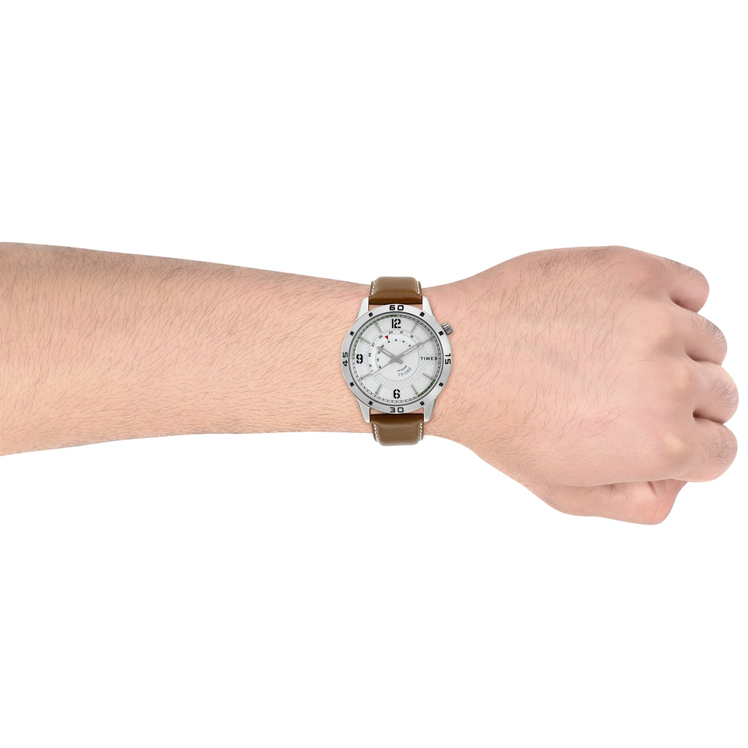Timex 45 mm Silver Dial Men Analog Watch TW000U908