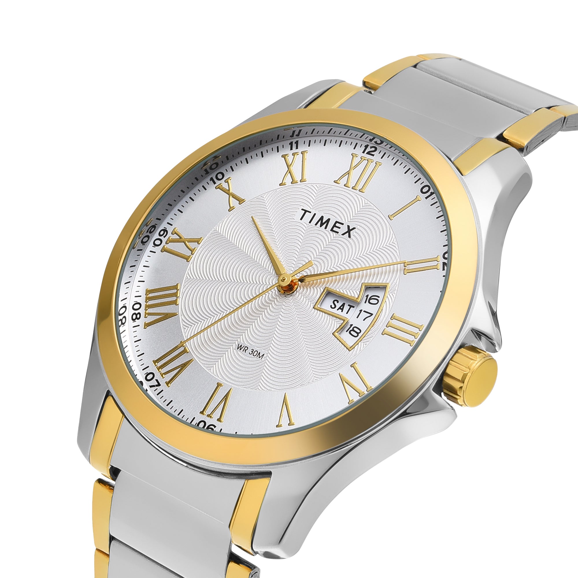 Timex 43 mm Silver Toned Dial Men Watch TW000X111