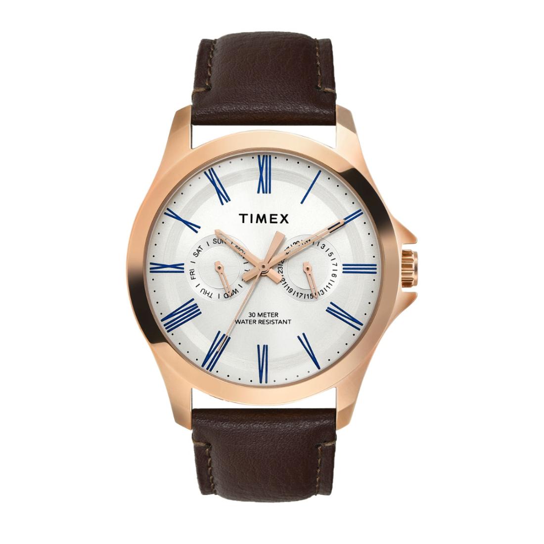 Timex Classics Men Silver 42 mm Dial Analog Watch TW000X128