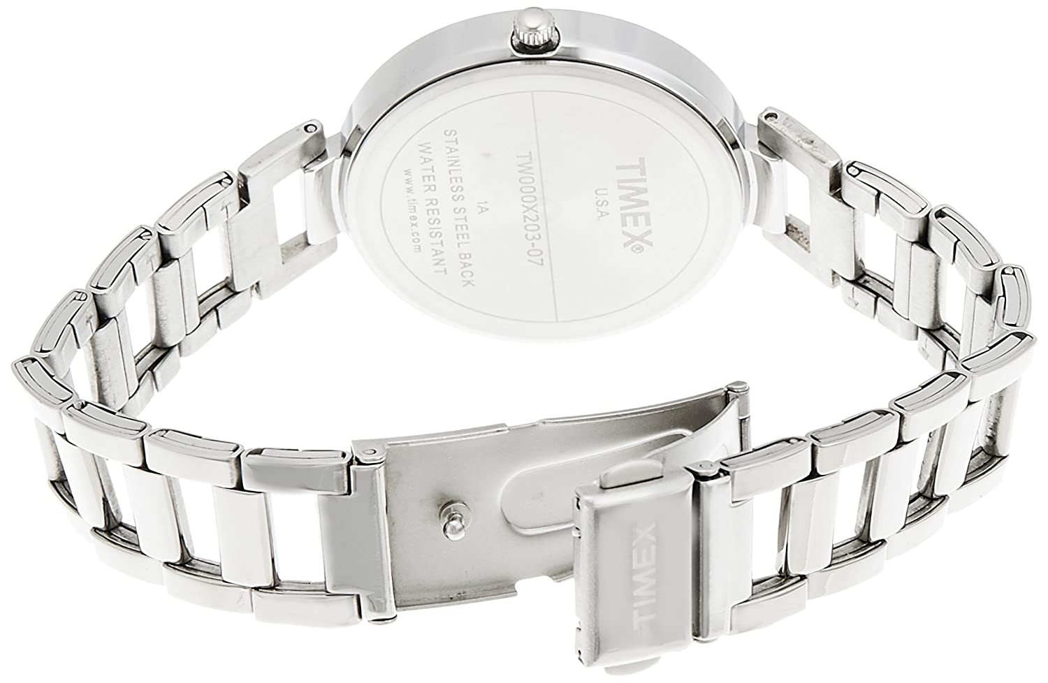 Timex 35 mm Silver Dial Women Analog Watch TW000X202