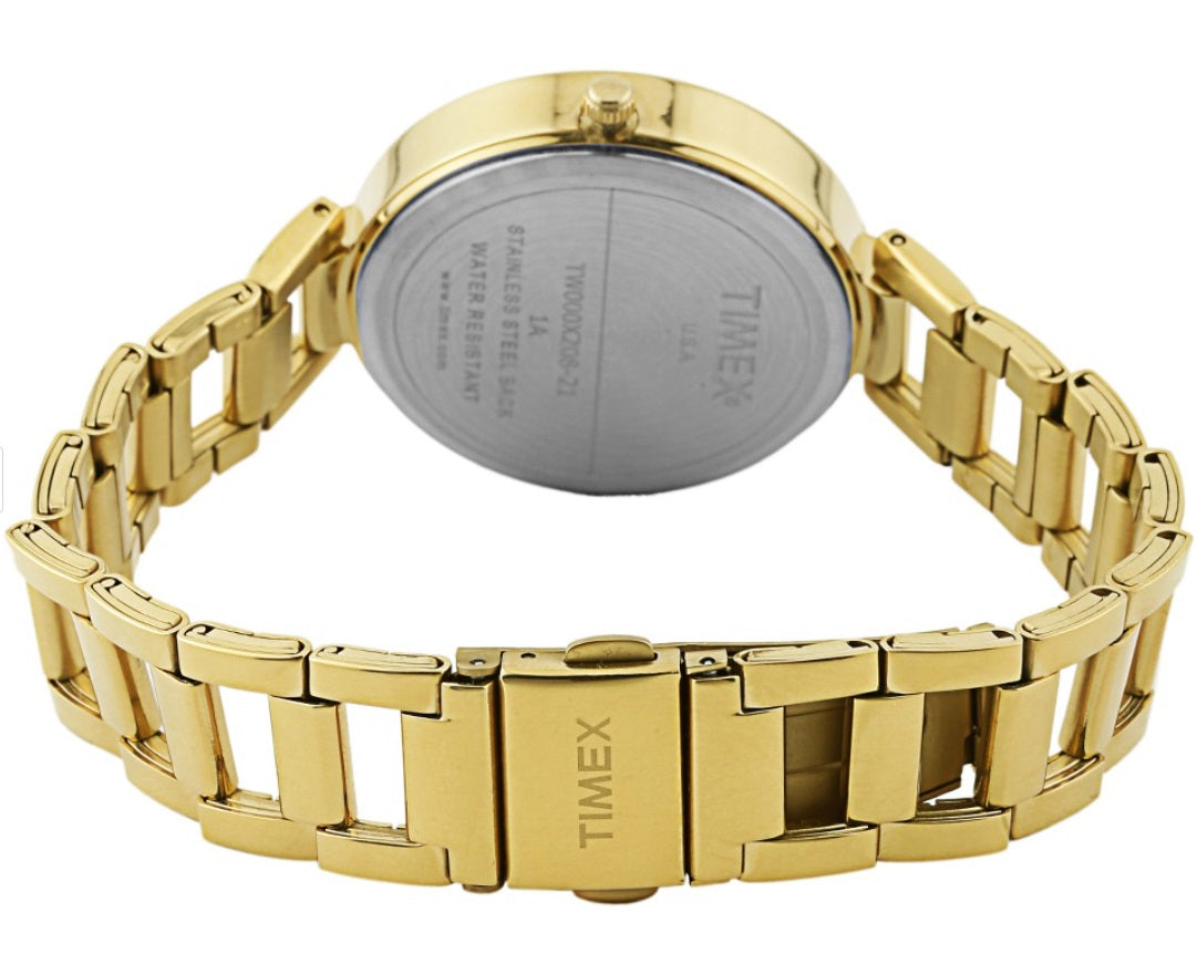 Timex 35 mm Champagne Dial Women Multifunction Watch TW000X208