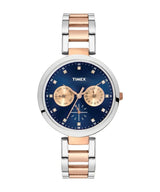 Timex 35 mm Blue Dial Women Multifunction Watch TW000X210