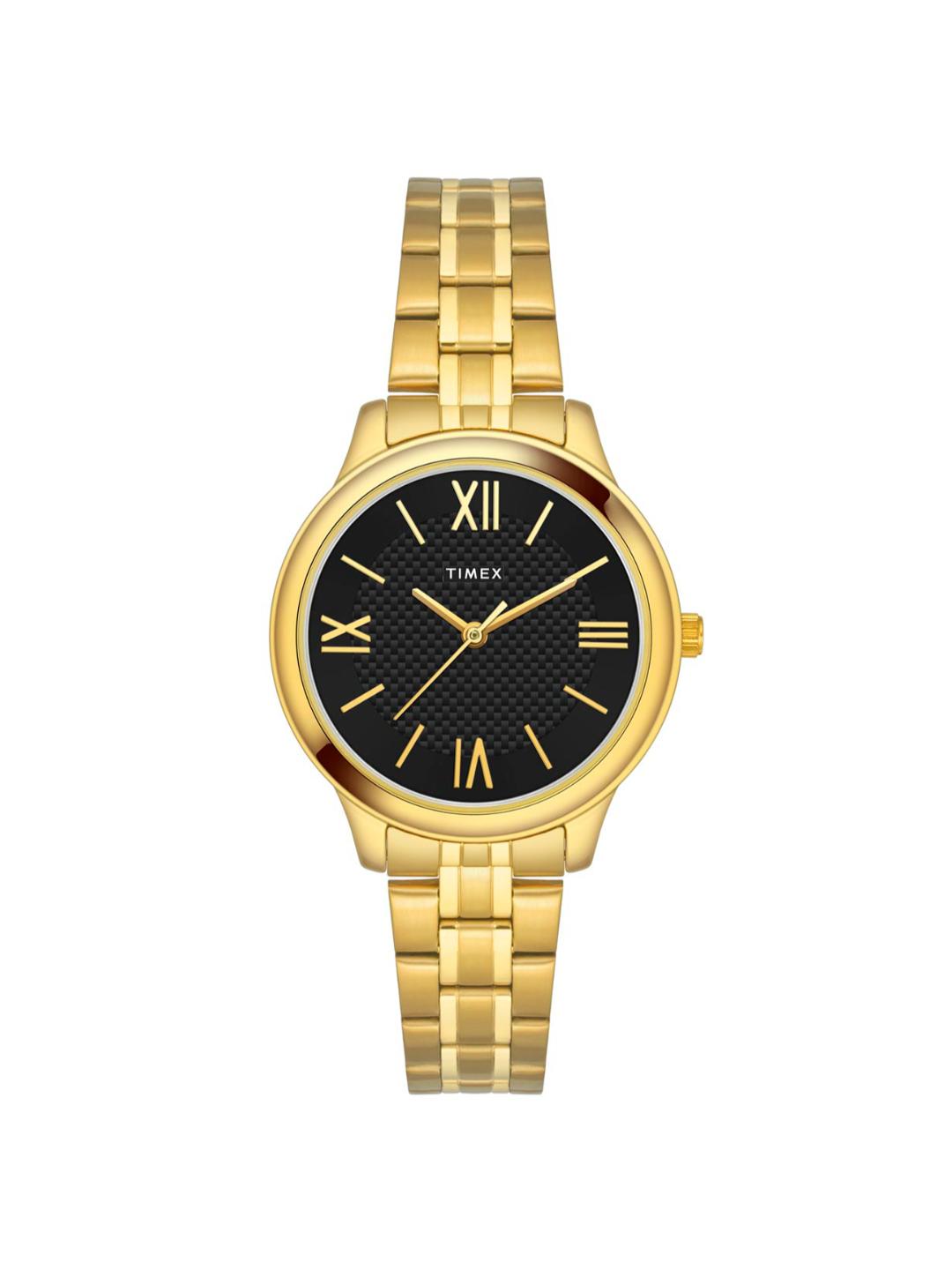 Timex Empera 43mm Black Dial Analog Pair Watch TW00PR283