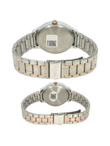 Timex Empera 43mm Silver Dial Analog Pair Watch TW00PR285