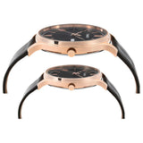 Timex 32 mm Classics Black Dial Analog Unisex Pair Watch TW00PR301