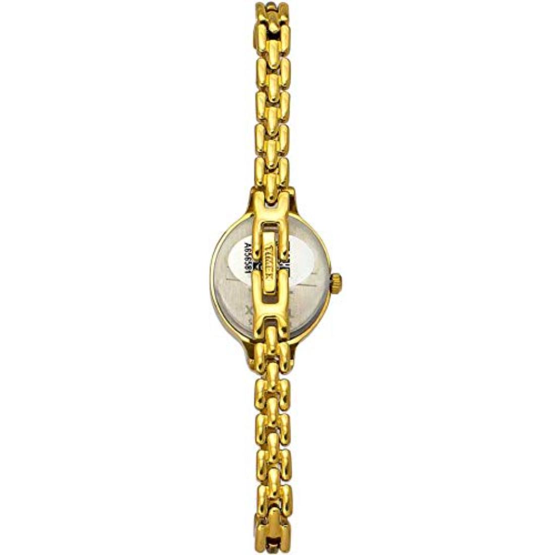 Timex Women 21 mm Size Gold Dial Analog Watch - TW0TL9311