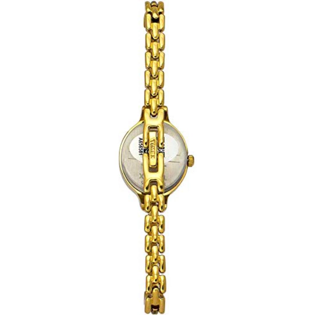 Timex Women 21 mm Size Gold Dial Analog Watch TW0TL9311