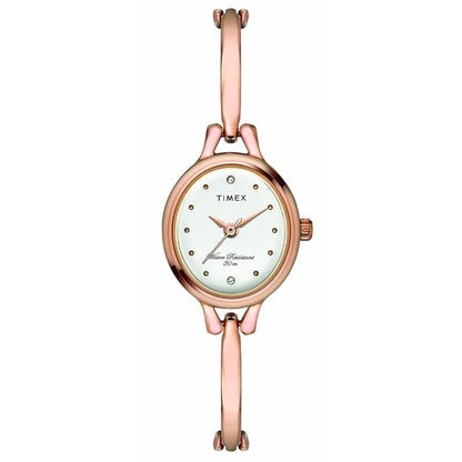 Timex Women 21 mm Size Rose Gold Dial Analog Watch - TW0TL9313