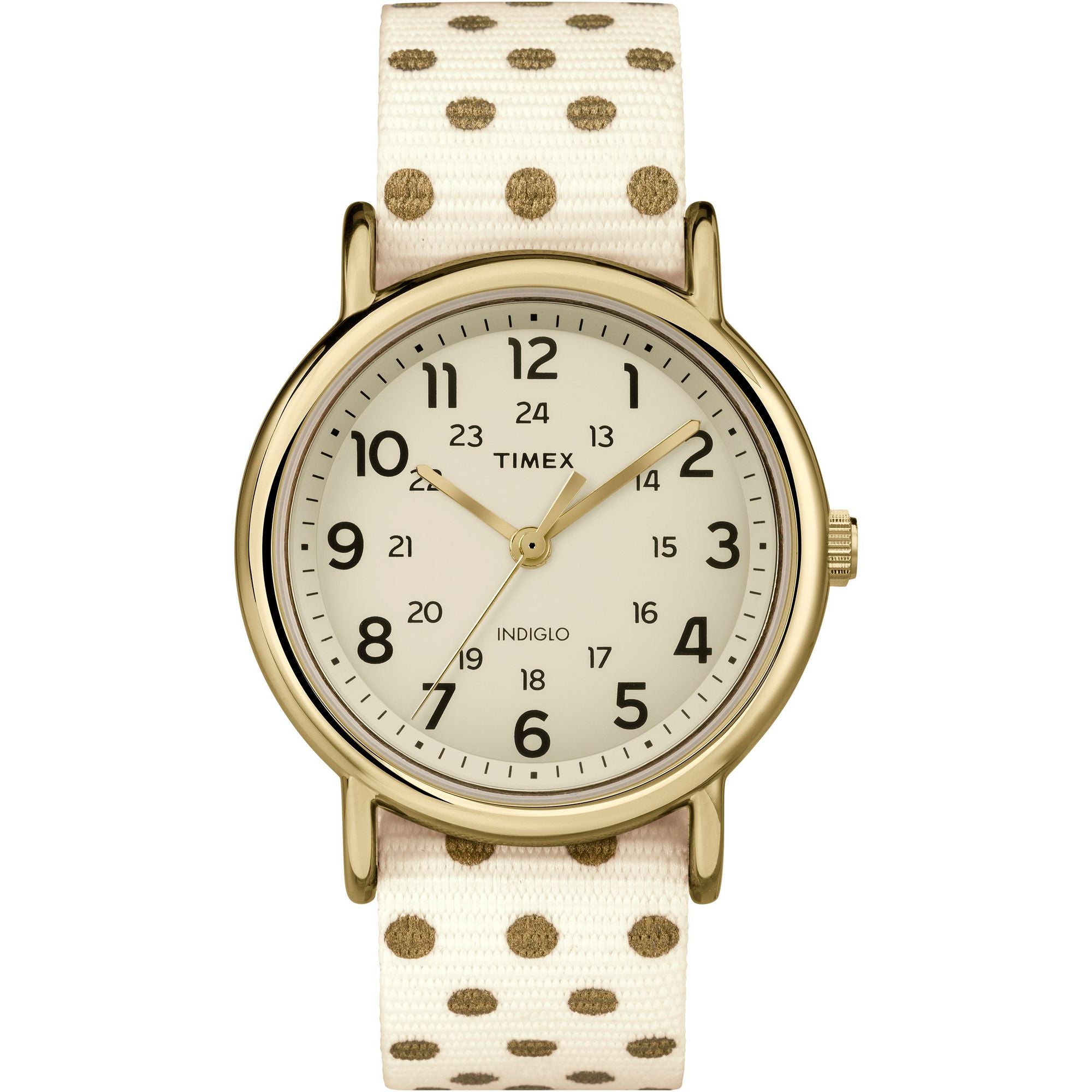 Timex Weekender 38 mm Cream Dial Women Watch TW2P66100