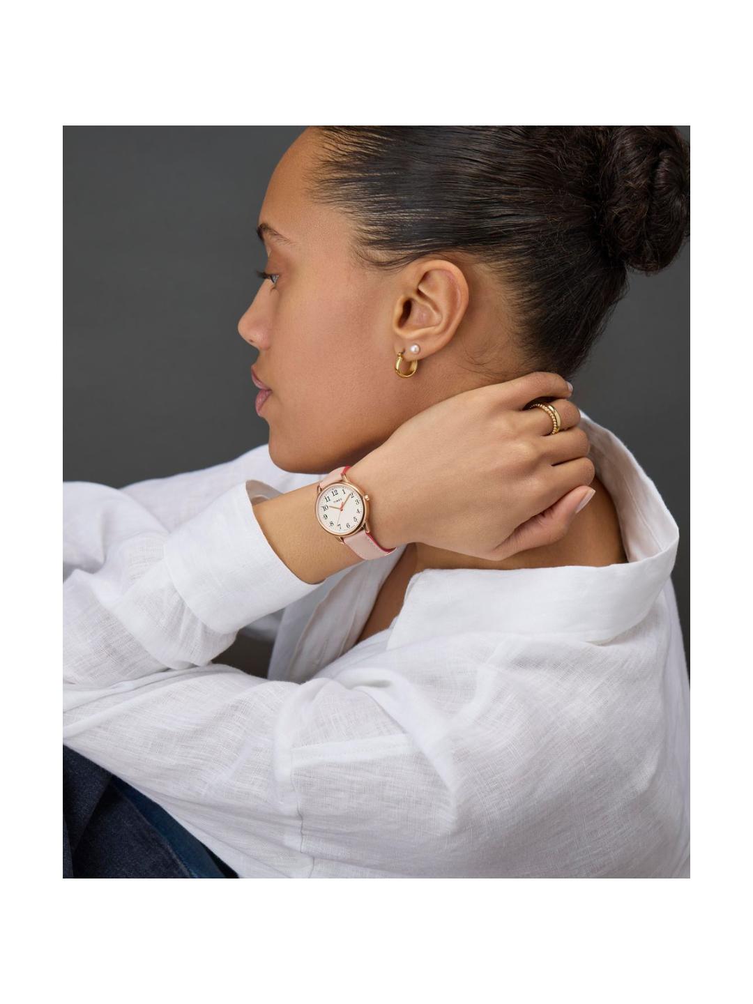 Timex Easy Reader 30 mm Cream Dial Women Analog Watch TW2R62800