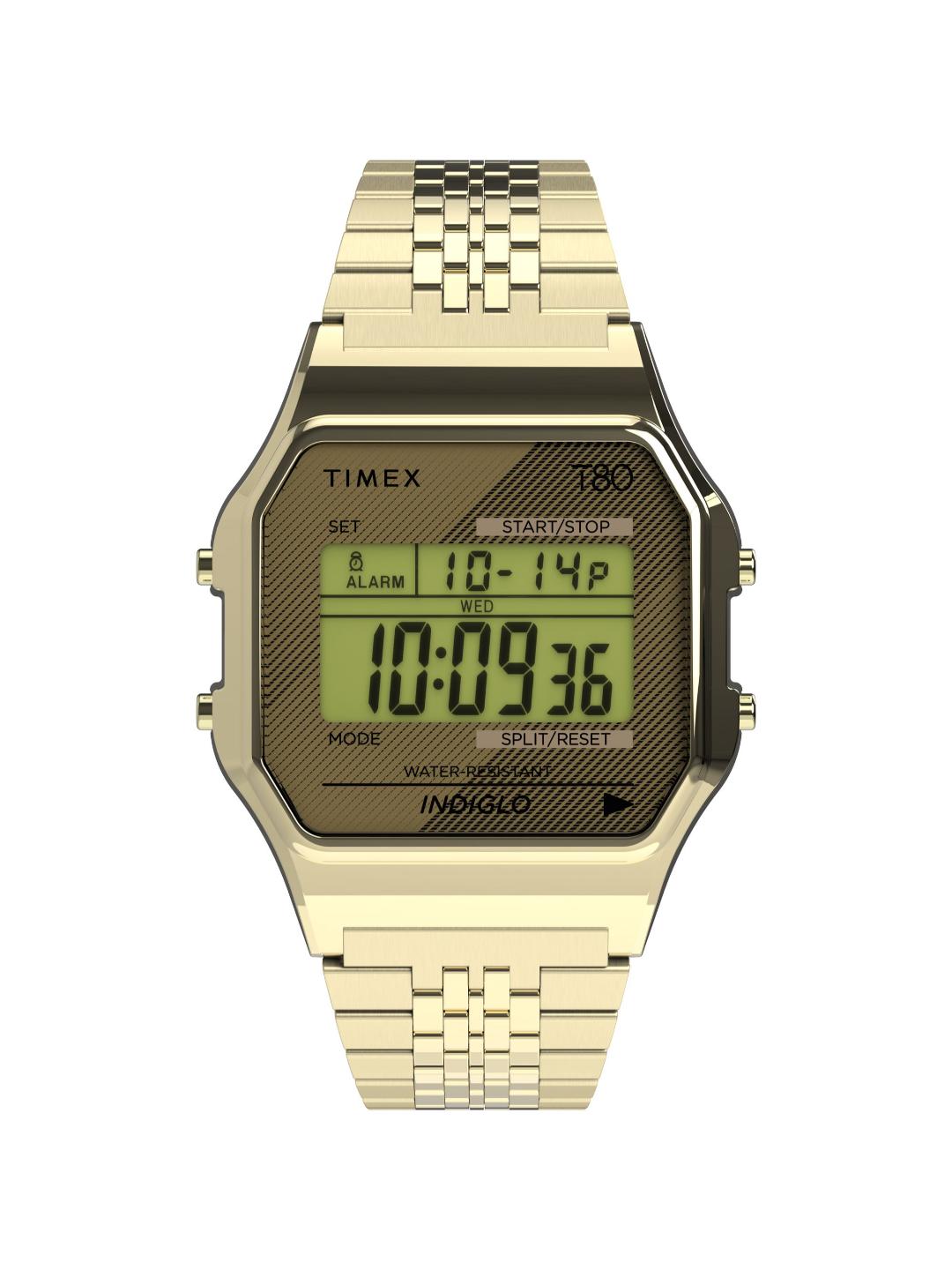 Timex 80 Unisex  34 mm Grey Dial Digital Watch TW2R79200