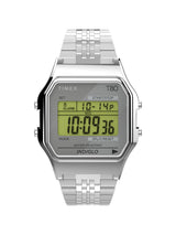 Timex 80 Unisex 34 mm Grey Dial Digital Watch TW2R79300