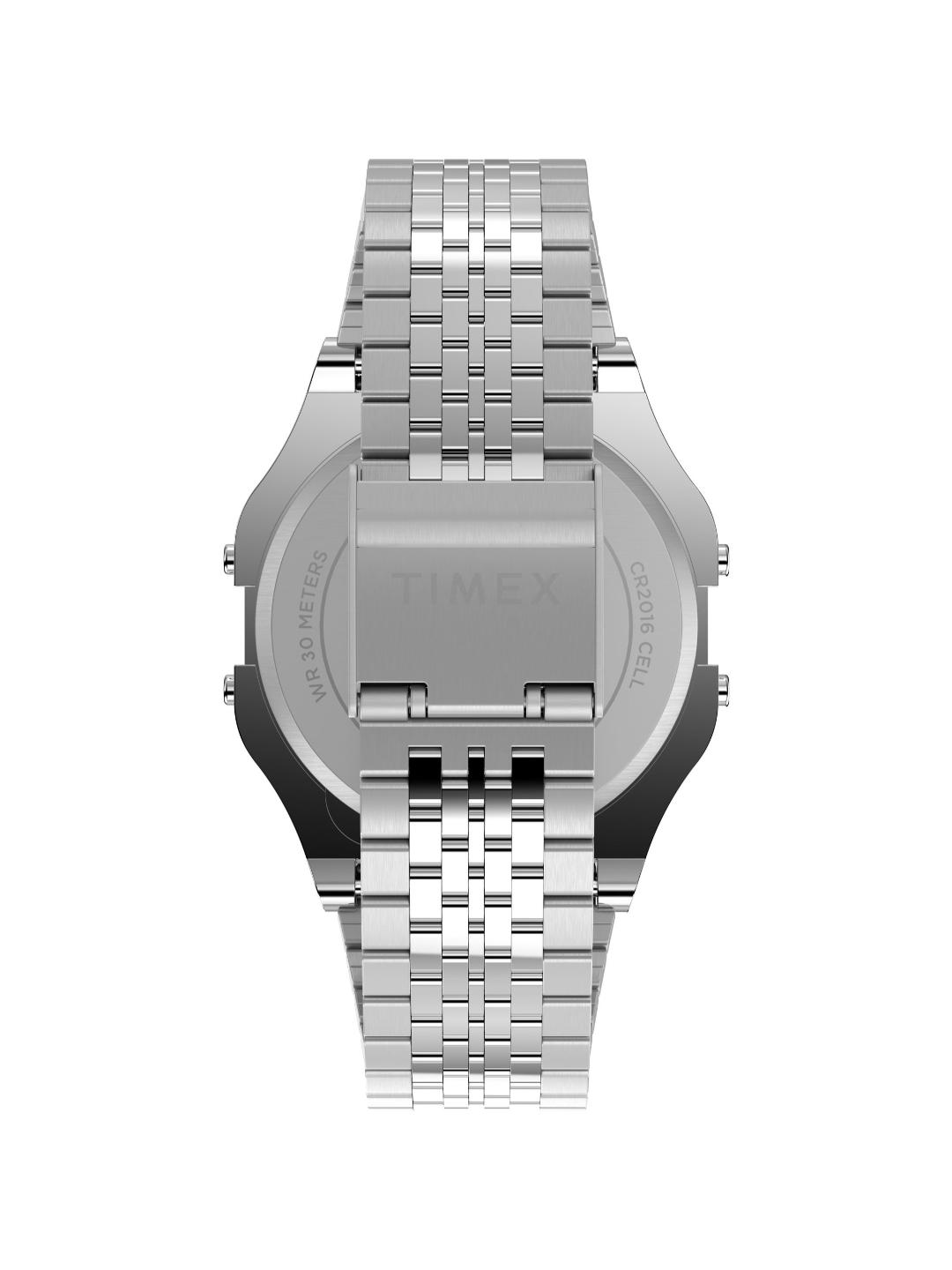 Timex 80 Unisex 34 mm Grey Dial Digital Watch TW2R79300
