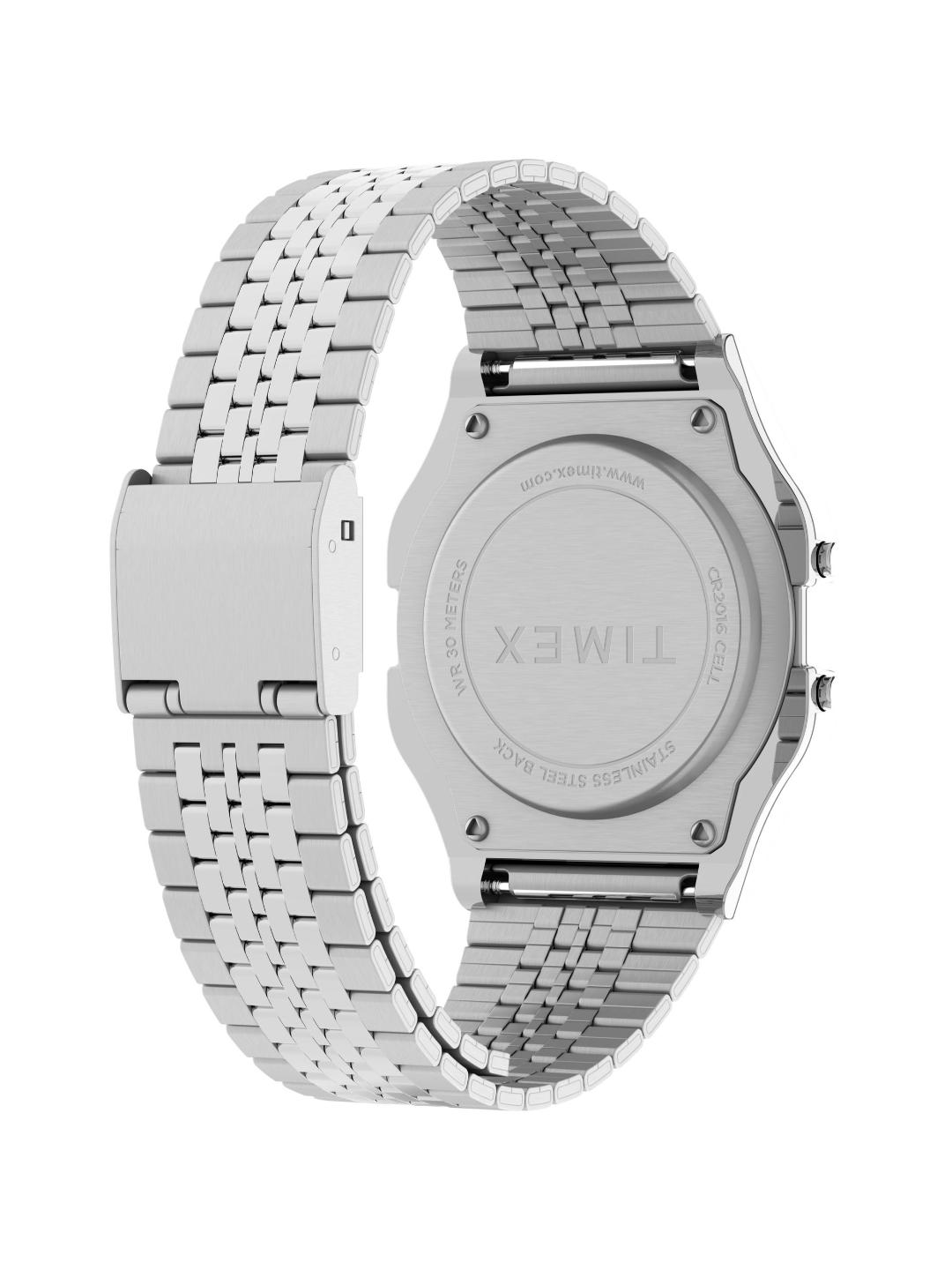 Timex 80 Unisex 34 mm Grey Dial Digital Watch TW2R79300