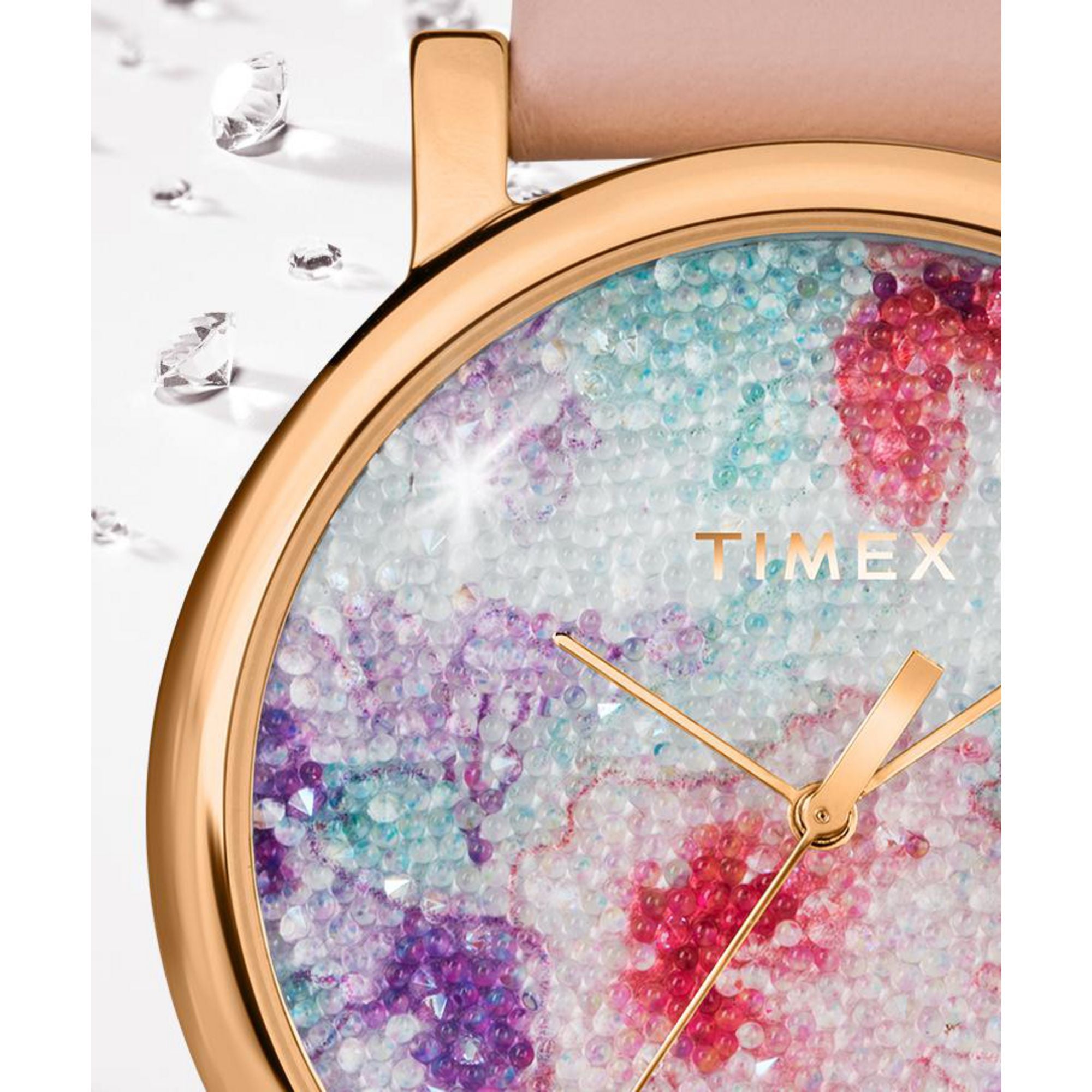 Timex 38 mm White Dial Analog Women Watch TW2R87800