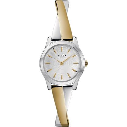 Timex Main Street 25 mm Silver Dial Women Watch- TW2R98600