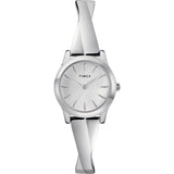 Timex 25 mm Silver Tone Dial Analog Women Watch TW2R98700