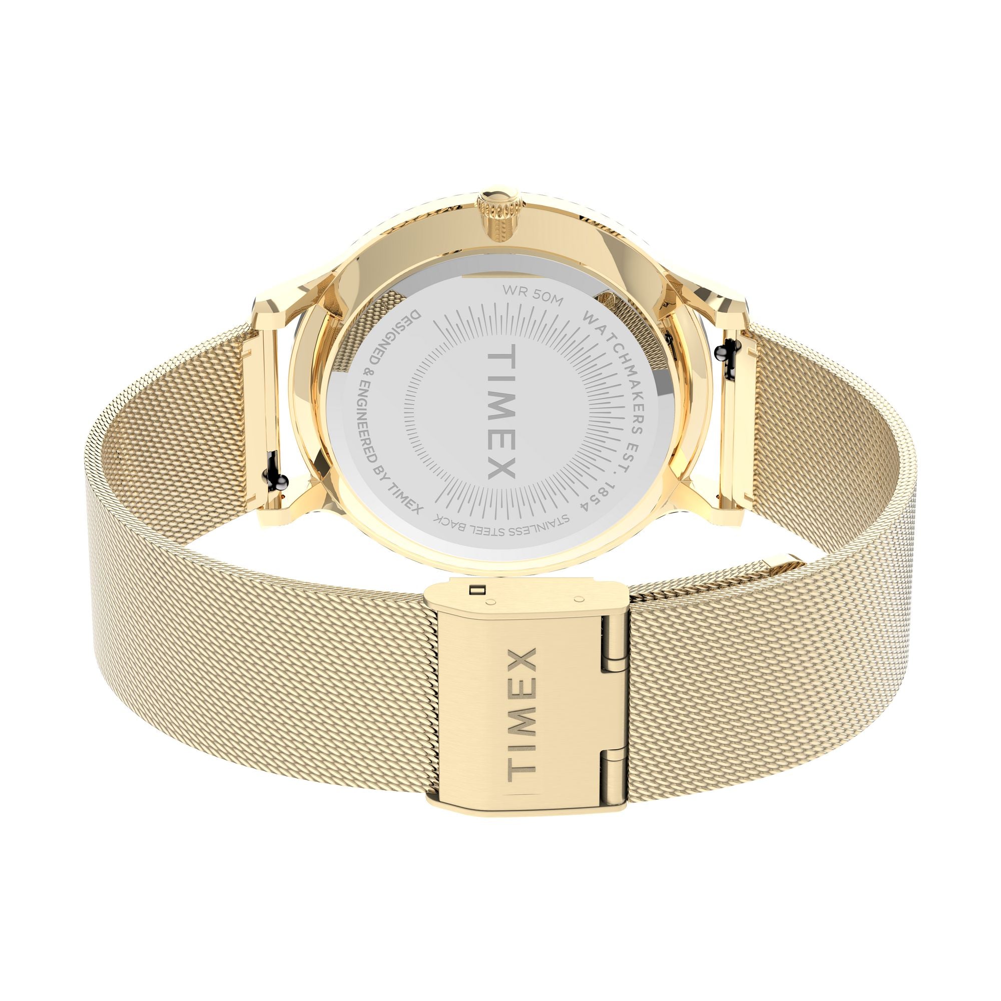 Timex 38 mm White Dial Analog Women Watch TW2T74100