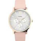 Timex 38 mm White Dial Analog Women Watch TW2T74300