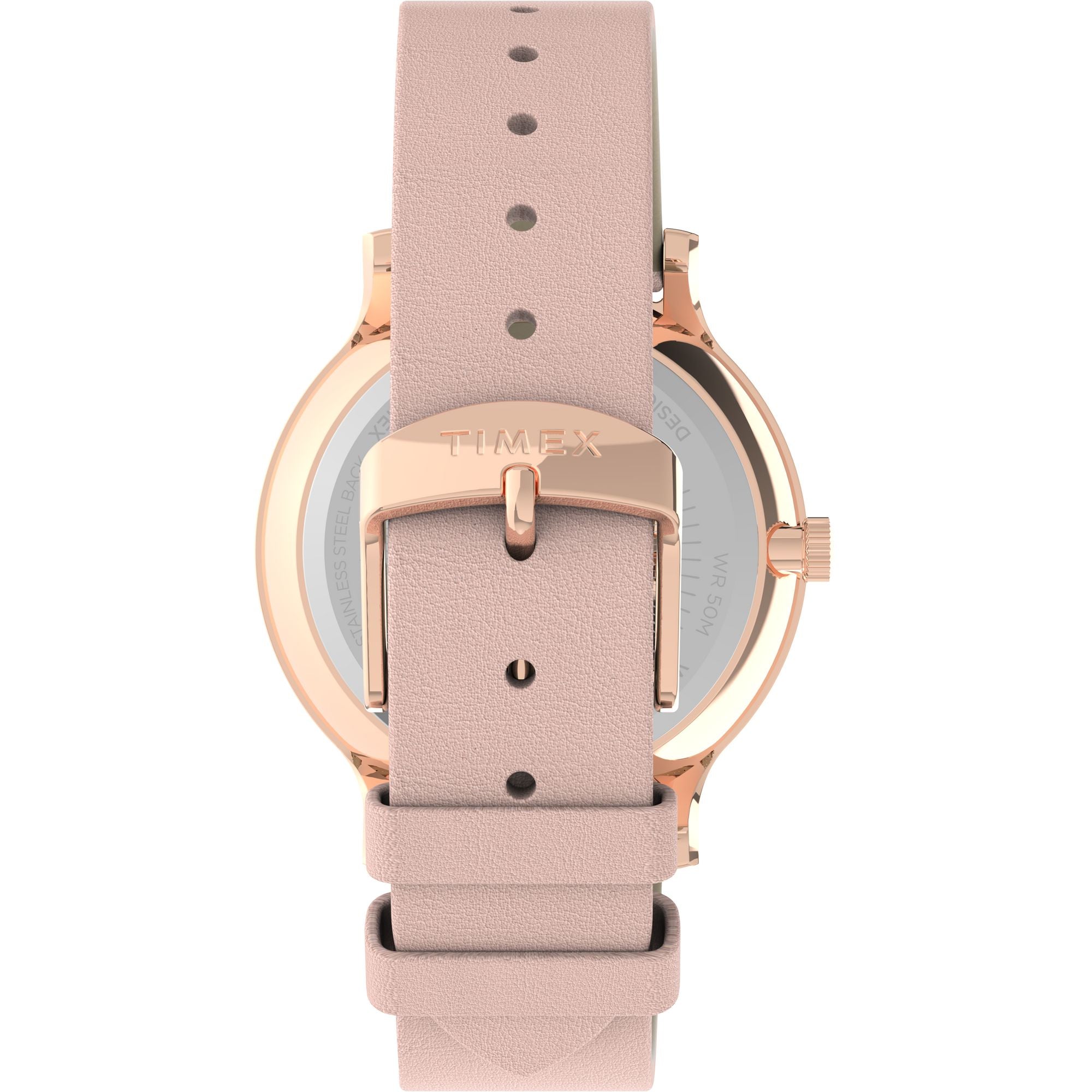 Timex 38 mm White Dial Analog Women Watch TW2T74300