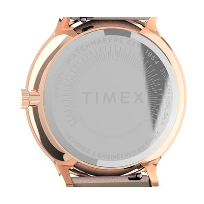 Timex White Dial Analog Women Watch - TW2T74300