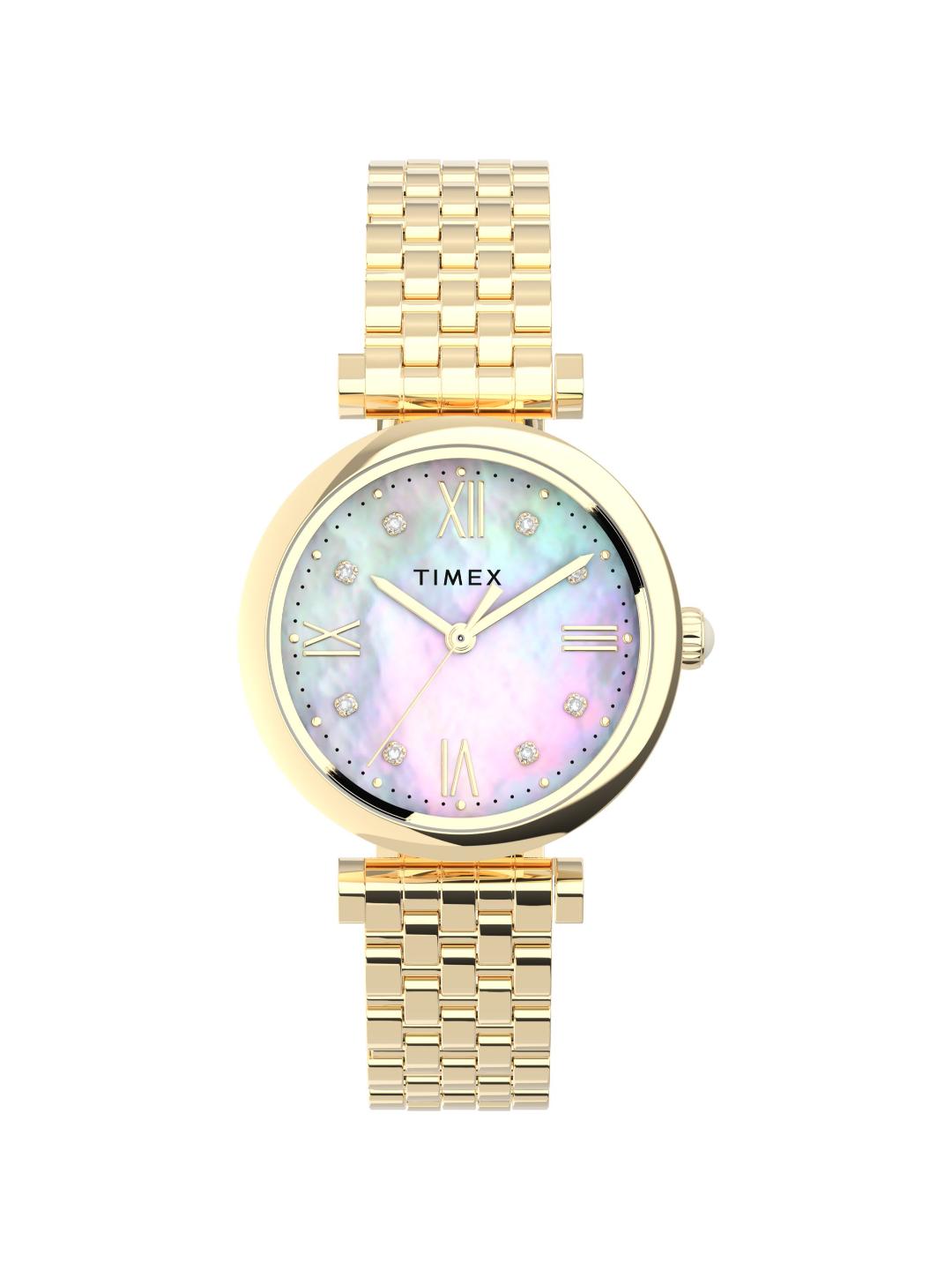 Timex Trend Women 28 mm Mother Of Pearl Analog Watch TW2T78900