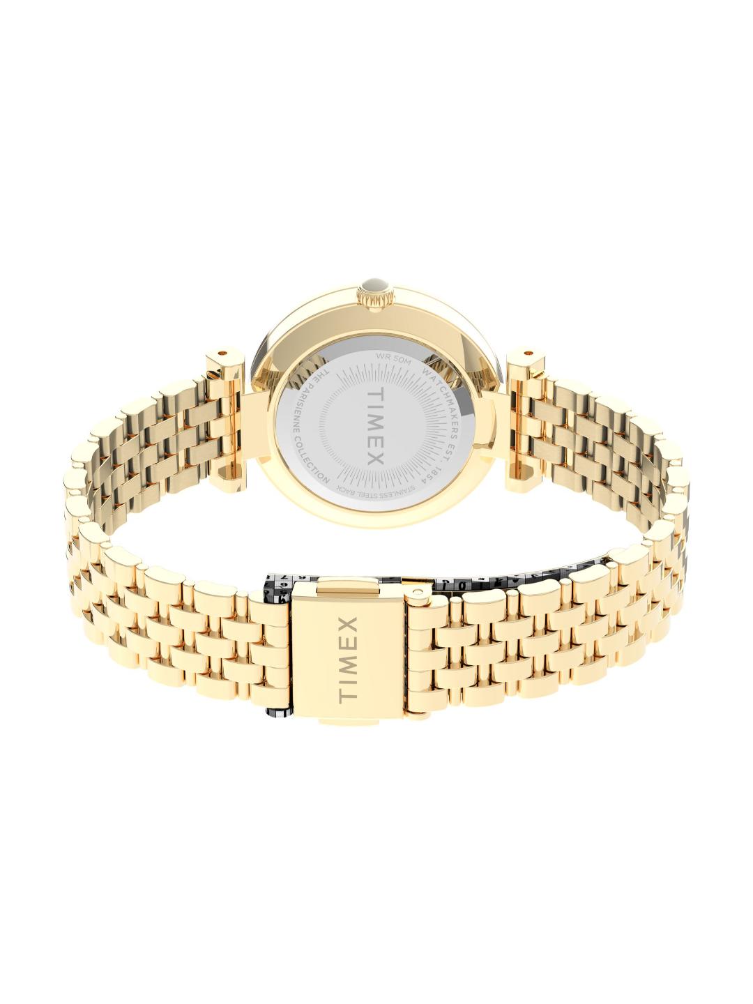 Timex Trend Women 28 mm Mother Of Pearl Analog Watch TW2T78900